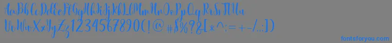 history of alabama Font – Blue Fonts on Gray Background