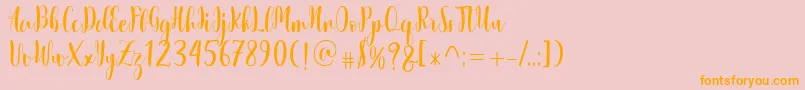 history of alabama Font – Orange Fonts on Pink Background