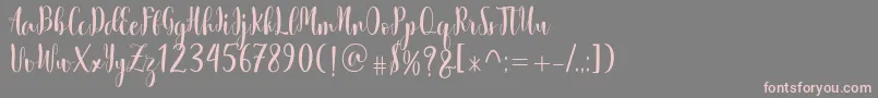 history of alabama Font – Pink Fonts on Gray Background