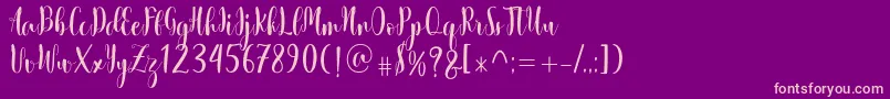 history of alabama Font – Pink Fonts on Purple Background