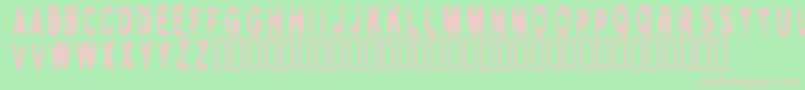 HITMAN   Font – Pink Fonts on Green Background