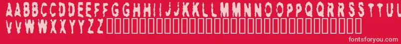 HITMAN   Font – Pink Fonts on Red Background