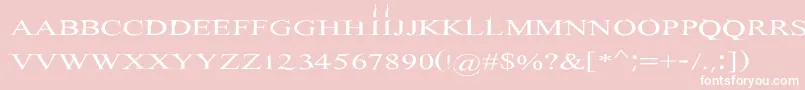 Hitman Font – White Fonts on Pink Background