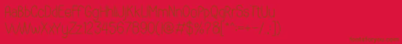 Hoam Font – Brown Fonts on Red Background