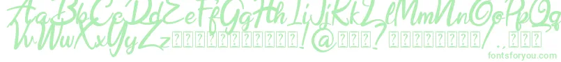 Hobenshaw Demo-Schriftart – Grüne Schriften