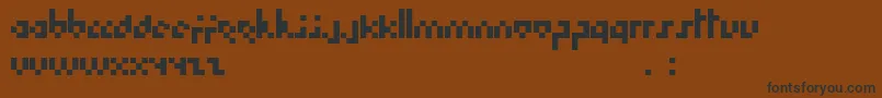 Hoboart Font – Black Fonts on Brown Background
