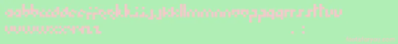 Hoboart Font – Pink Fonts on Green Background