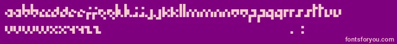 Hoboart Font – Pink Fonts on Purple Background