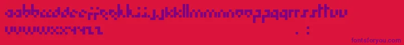 Hoboart Font – Purple Fonts on Red Background