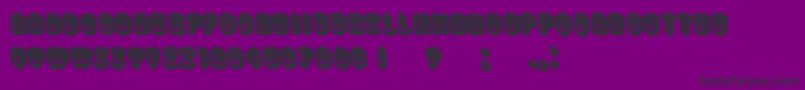 HocusPocus Font – Black Fonts on Purple Background