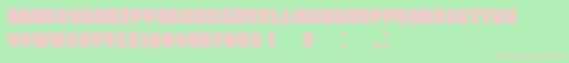 HocusPocusFilled Font – Pink Fonts on Green Background