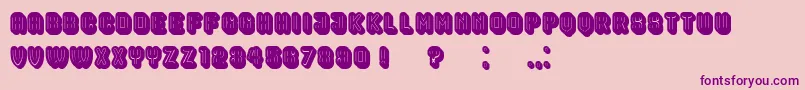 HocusPocusFilled Font – Purple Fonts on Pink Background