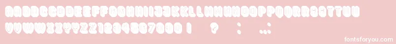 HocusPocusFilled Font – White Fonts on Pink Background