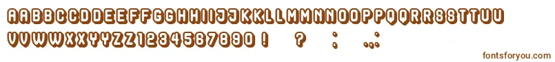 HocusPocusHollow Font – Brown Fonts on White Background