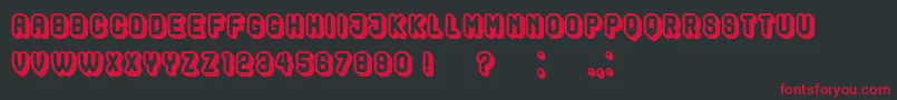 HocusPocusHollow Font – Red Fonts on Black Background