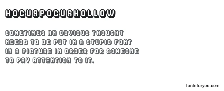 HocusPocusHollow Font