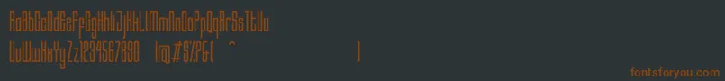 HocusRegular Font – Brown Fonts on Black Background
