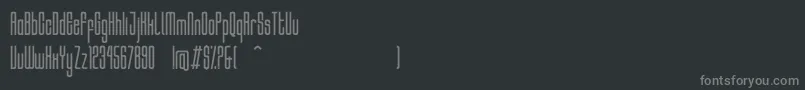 Шрифт HocusRegular – серые шрифты на чёрном фоне