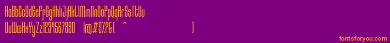 Шрифт HocusRegular – оранжевые шрифты на фиолетовом фоне