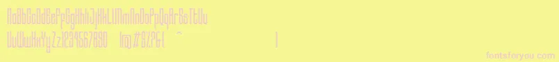 HocusRegular Font – Pink Fonts on Yellow Background