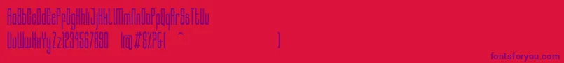 HocusRegular Font – Purple Fonts on Red Background