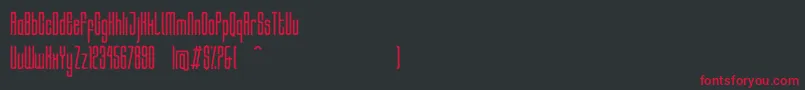 HocusRegular Font – Red Fonts on Black Background