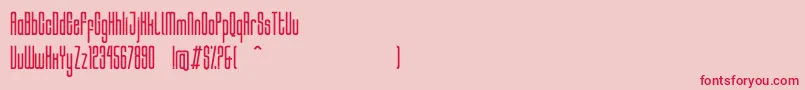 HocusRegular Font – Red Fonts on Pink Background