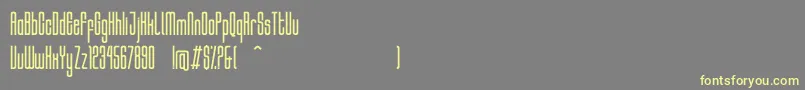 HocusRegular Font – Yellow Fonts on Gray Background