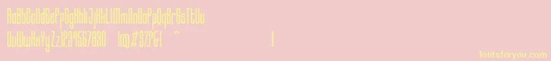 HocusRegular Font – Yellow Fonts on Pink Background