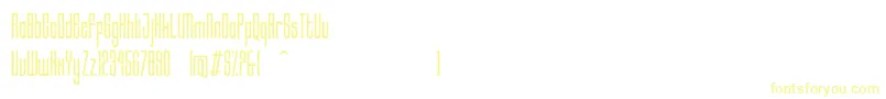 HocusRegular Font – Yellow Fonts on White Background