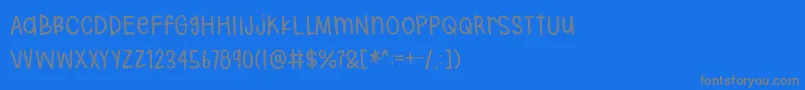 Шрифт Hodgepodgery Sketched – серые шрифты на синем фоне