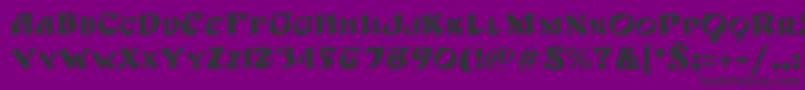 hoffmann Font – Black Fonts on Purple Background