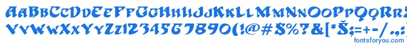 フォントhoffmann – 青いフォント