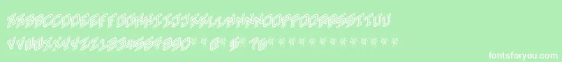 HokjesgeestCubeRight Font – White Fonts on Green Background