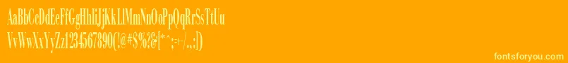 CompassRegular Font – Yellow Fonts on Orange Background