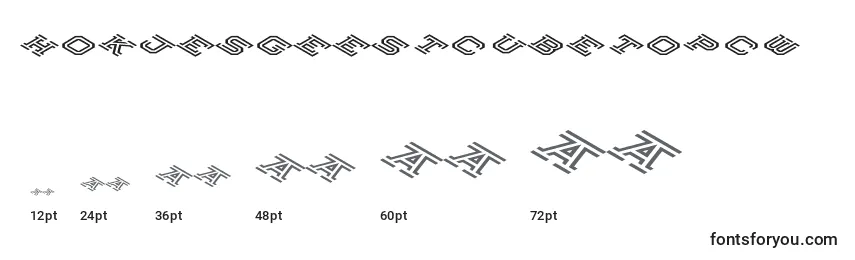 HokjesgeestCubeTopCW Font Sizes