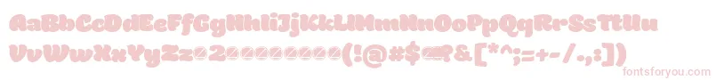 Holden Fat trial Font – Pink Fonts on White Background