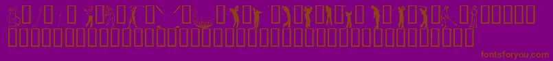 HOLEO    Font – Brown Fonts on Purple Background