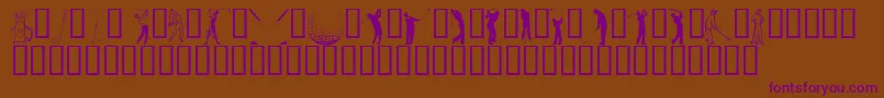 HOLEO    Font – Purple Fonts on Brown Background