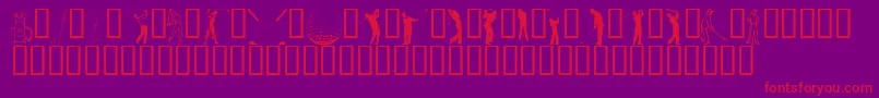 HOLEO    Font – Red Fonts on Purple Background