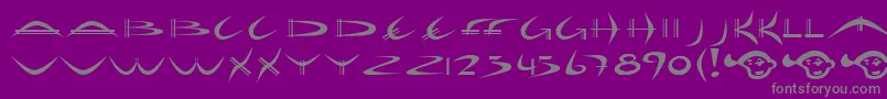 Weitere Informationen zur HOLIB -Schriftart HOLIB -Schriftart – Graue Schriften auf violettem Hintergrund