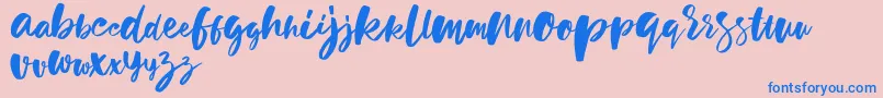 holiday sun demo version Font – Blue Fonts on Pink Background