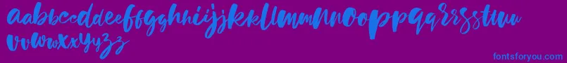 holiday sun demo version Font – Blue Fonts on Purple Background