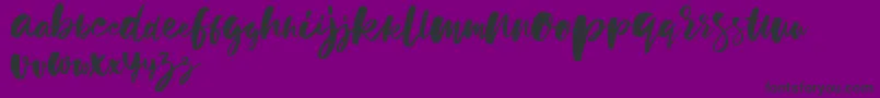 holiday sun demo version-fontti – mustat fontit violetilla taustalla