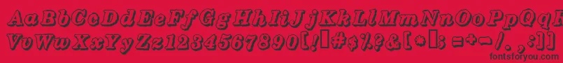 HOLIDAY Font – Black Fonts on Red Background