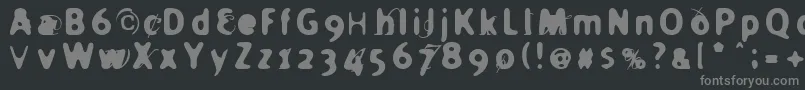 HOLIER   Font – Gray Fonts on Black Background
