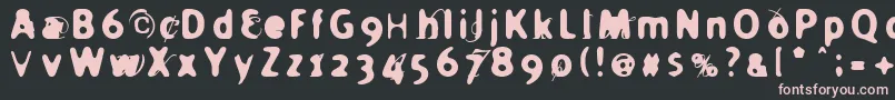 HOLIER   Font – Pink Fonts on Black Background