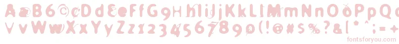 HOLIER   Font – Pink Fonts on White Background