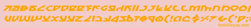 NostromoExpandedItalic Font – Orange Fonts on Pink Background