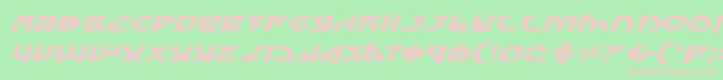 NostromoExpandedItalic Font – Pink Fonts on Green Background